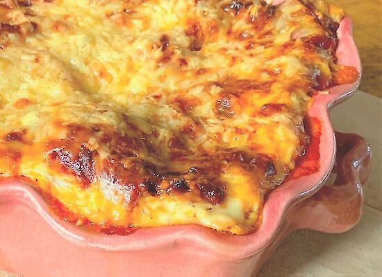 lasagne met heel veel kaas